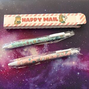 Hubman and Chubgirl holiday happy Mail pen set from holiday advent calendar box